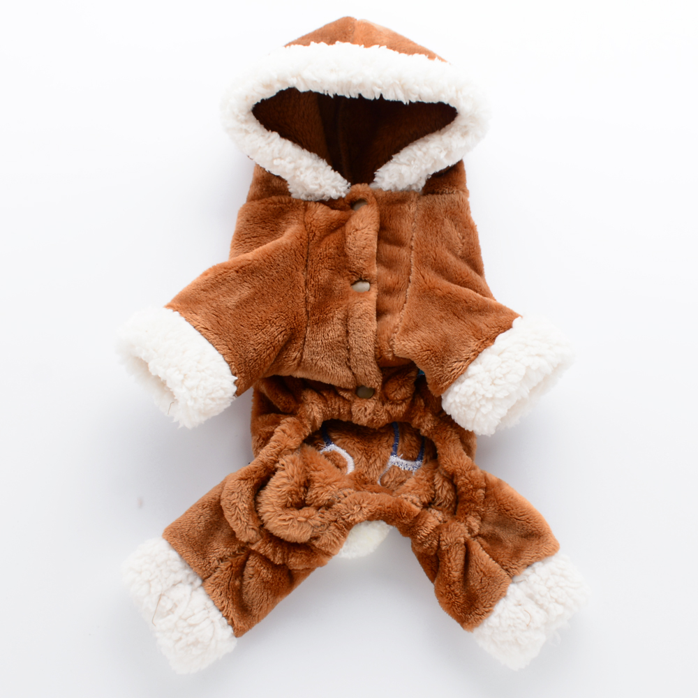 新しい面白い犬の衣装かわいいクマ恐竜ソフト冬暖かいペットコー - Winter Clothing For Babies のレビューと価格